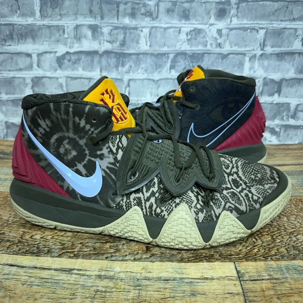 Nike Kyrie Kybrid S2 Cargo Khaki Camo Red CQ9323-300 Mens Size 12 Rare 2021 - Picture 2 of 12